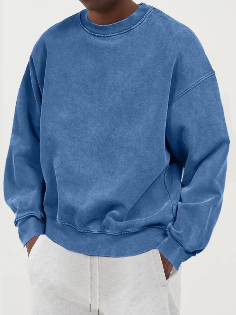 2025 Men's Autumn Solid Color Fashion Sweatshirt