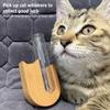 Cat Beard Storage Box Mini Wooden Test Tube Vase for Whiskers Cat Whisker Collection Refrigerator Magnet Pet Hair Bottles
