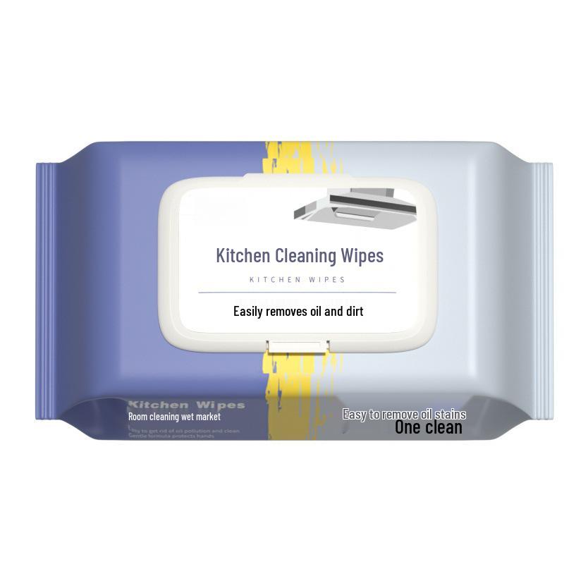 Extra-Thick Hanging Kitchen Wet Wipes for Stain and Oil Removal