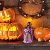 Witch Statue Halloween Witch Decor Spooky Vintage Figure With Broom For Dorm Living Room Party Home Bookshelf Apartment