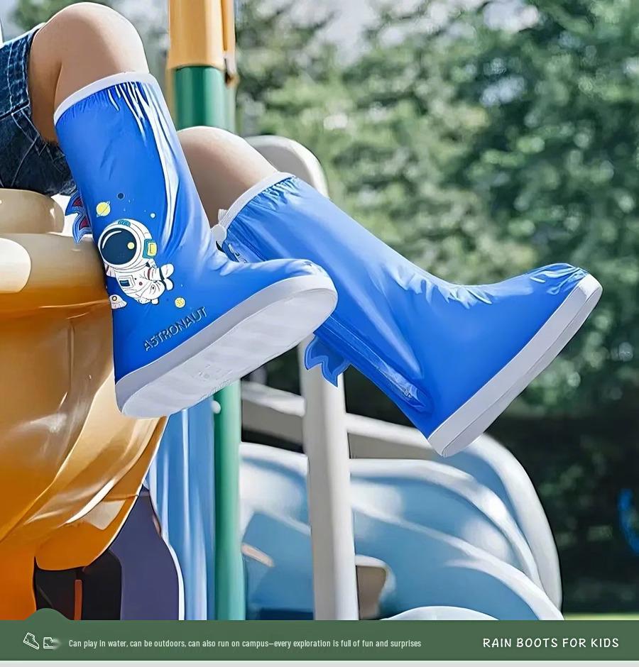 Wiederverwendbare Rutschfeste Regenstiefelüberzieher - Wasserdicht, Verdickt, Verschleißfest für Kinder, Frauen und Männer