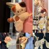 Sylvanian Families Plush Dog Cartoon Crossbody Bag With Zipper Closure For Daily Use