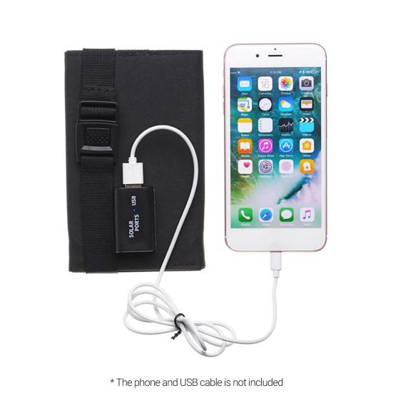 Solar Cell Charger Waterproof Fast Charging Foldable 20W USB Folding Solar Panel