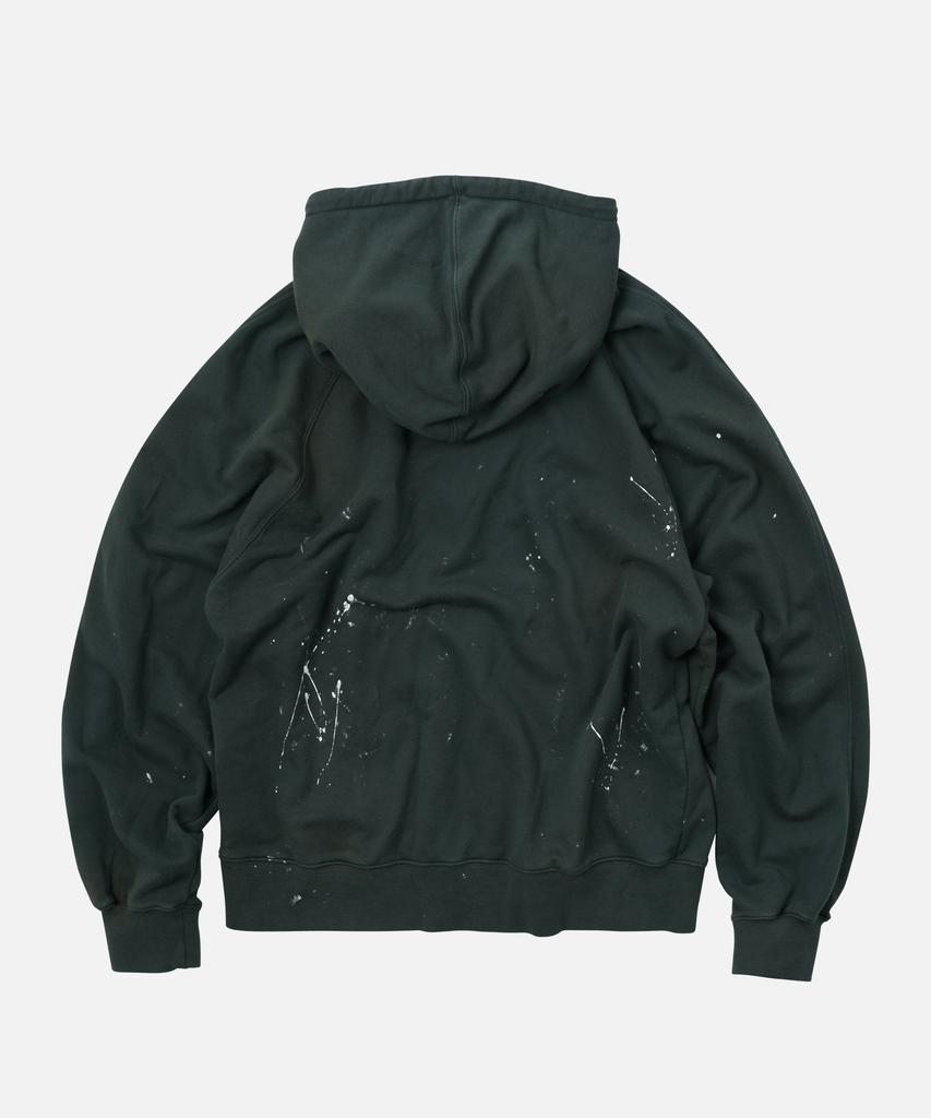 Splash Painting Hoody _ Dark Green