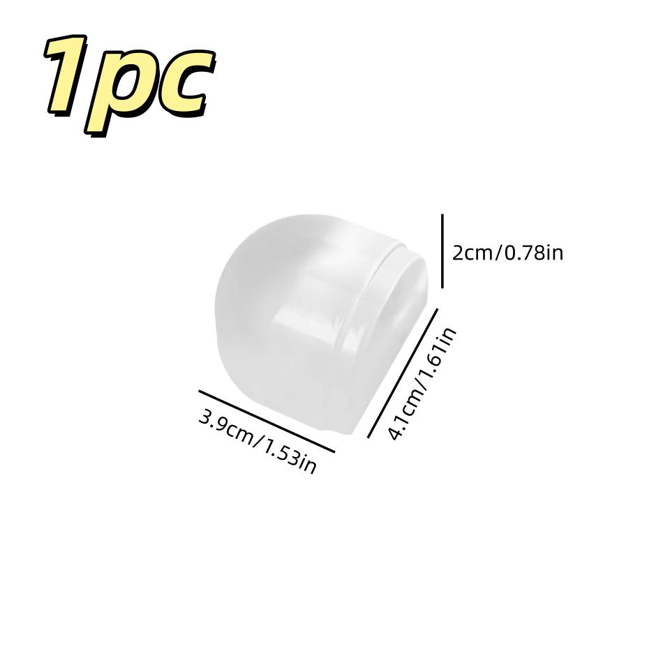 Non perforated transparent door stopper, used for wall protection, as well as door buffering for home and office wall protection