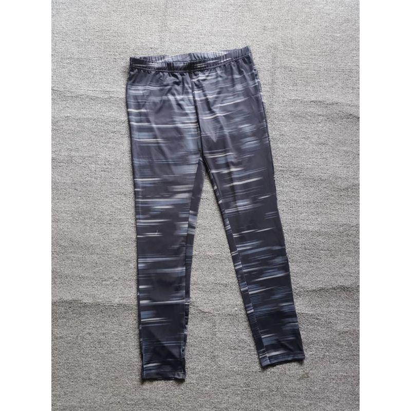 

Foreign Trade Original Order Export European and American Ladies Spring and Autumn Quick-Drying Sports and Fitness Running Yoga Pants Tight Leggings Black Gray M