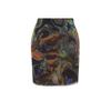 Brown Printed Tulle High Waist Lined Mini Knitted Skirt Twoss23et00050