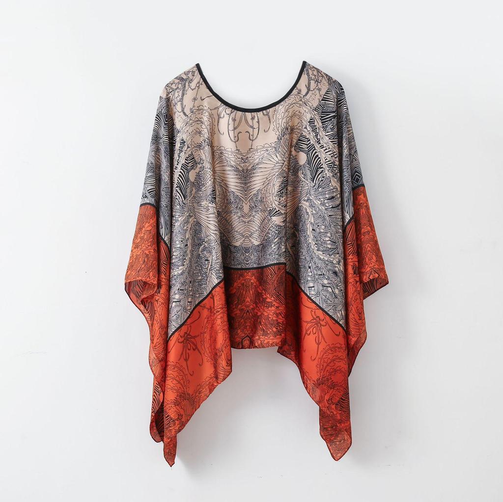 Women's Spring/Summer Silk Scarf & Sunscreen Shawl Cardigan