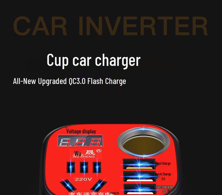 Universal Car/Van Inverter & Charger 12V/24V to 220V