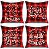 Christmas Pillow Case Printed Living Room Sofa Bedroom Pillow Case Christmas Pillow Case