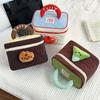 Dopamine Color Handheld Cosmetic Case House-shaped Toiletry Bag Cute Cabin Makeup Bag  Travel