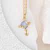 Women's Saturn Ring Pendant Clavicle Necklace - Planet & Cross-border Style