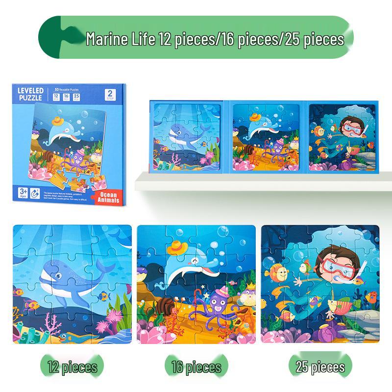 

Продвинутый магнитный пазл для малышей 3-6 лет - Развивающая игрушка для мальчиков и девочек