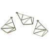 10PCS Craft Alloy Open Back Bezel Charms 40x24mm Small  Charm Diy Geometric Hollow Frame for Jewelry Making
