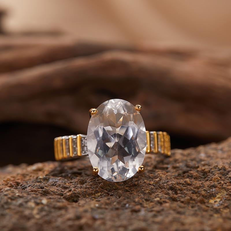 

Кольцо-сокровище из стерлингового серебра S925 натурального фиолетового и белого цвета с цитрином, женское, легкая роскошь, высококлассное, для указательного пальца, энергетическое украшение