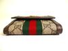 Authentic GUCCI Brown Leather Bifold Wallet Ophidia GG French Flap Wallet #a153 Open Box