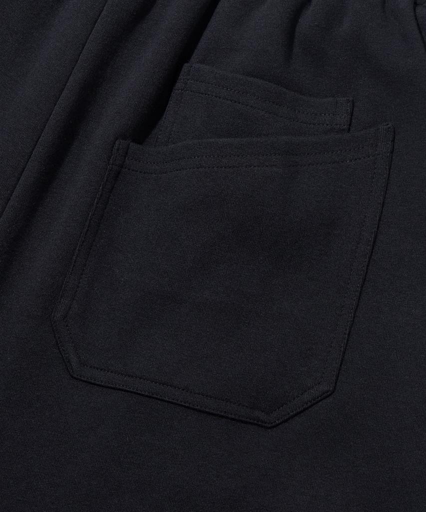 AGOD Side Pleat Curved Sweatpants [Black]