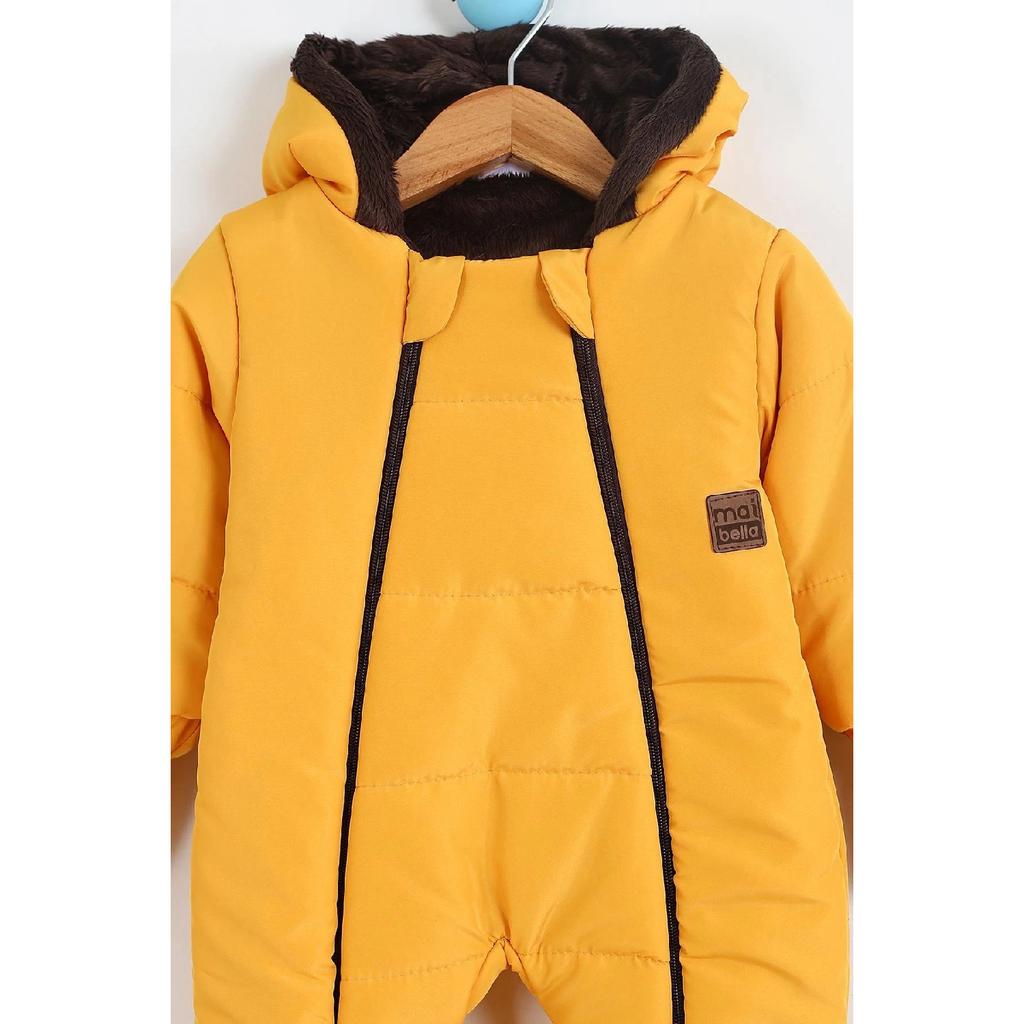 Non-marking Cold Proof 100% Cotton Hooded Winter Girl Boy Baby Astronaut Jumpsuit Cosmonaut