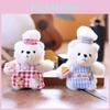 Plush Bear Keychain With Soft Short Pile Fabric For Backpack Decoration And Gifts