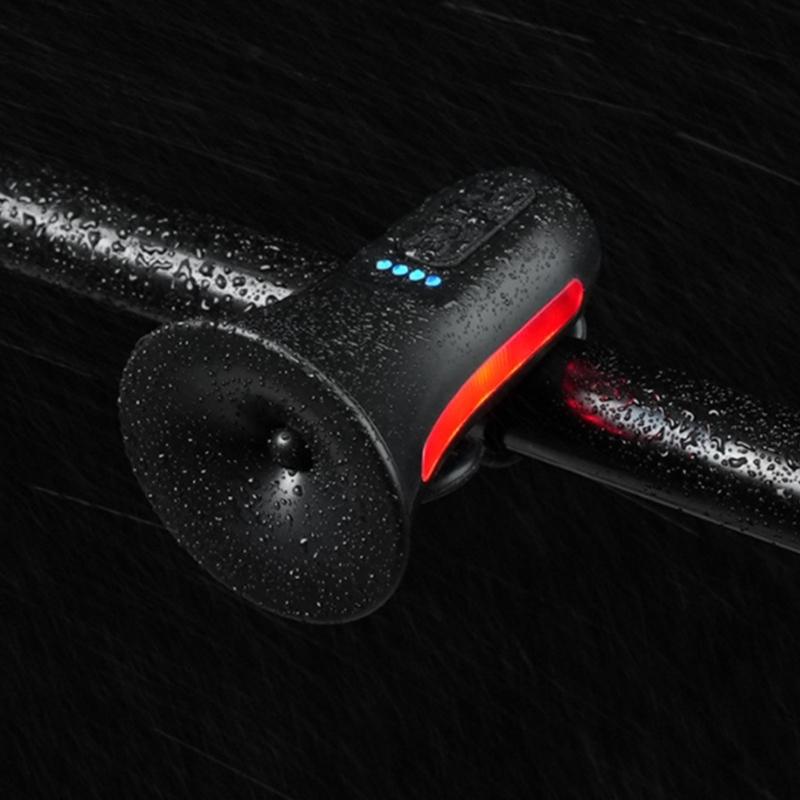 Electronic Mountain Bicycles Bells 120dB Bicycles Alarm Bells USB Rechargeable Bicycles Bells Horn Electric Bike Horns