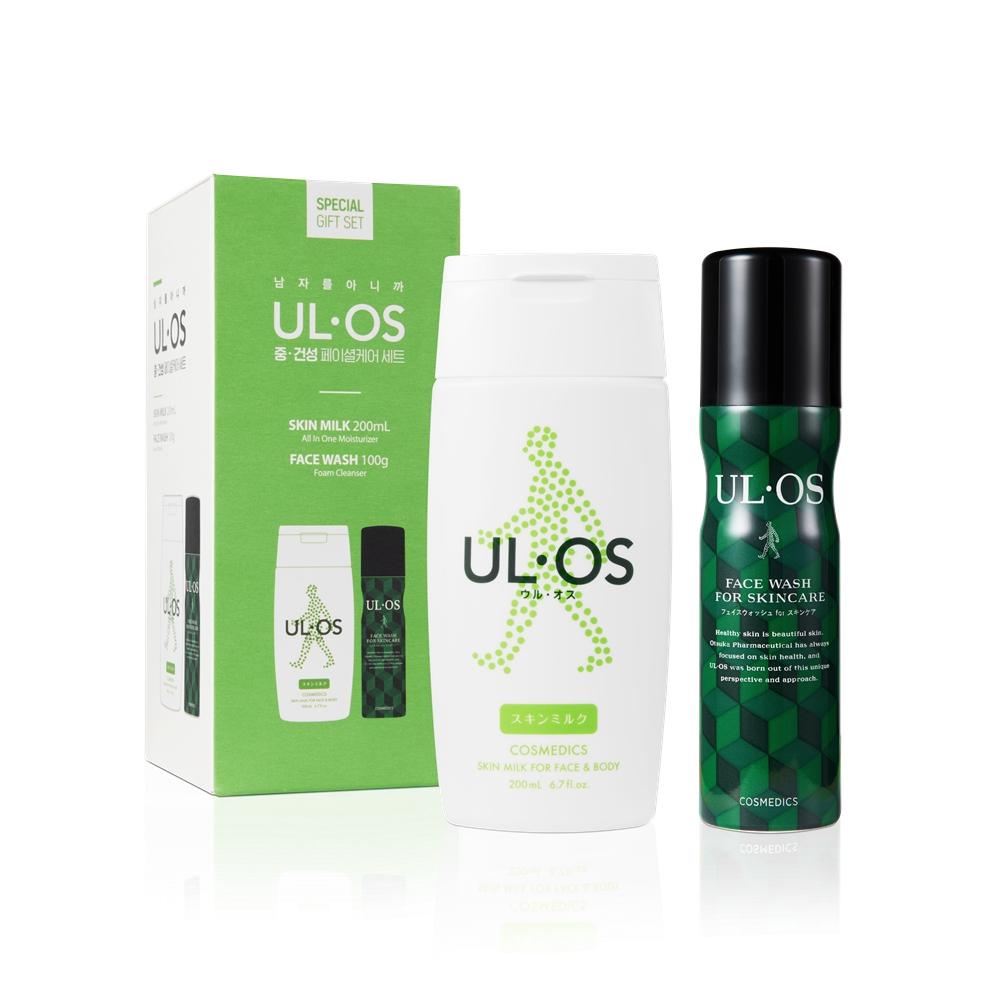 Uros [exclusive] Uros Medium Dry Facial Care Special Set  Skin Milk 200ml+face Wash 100g