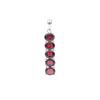 Garnet gemstone pendant 925 sterling silver jewelry zivori necklace pendant Red garnet pendant SSP125