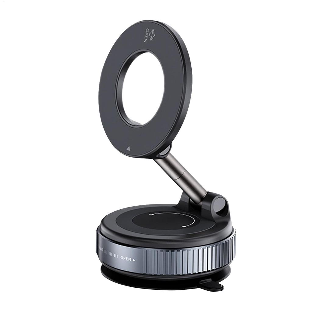 Car Mount Electric Vacuum Magnetic Holder Foldable Strong Suction Stand For Cell Phone For Phone Live Streaming