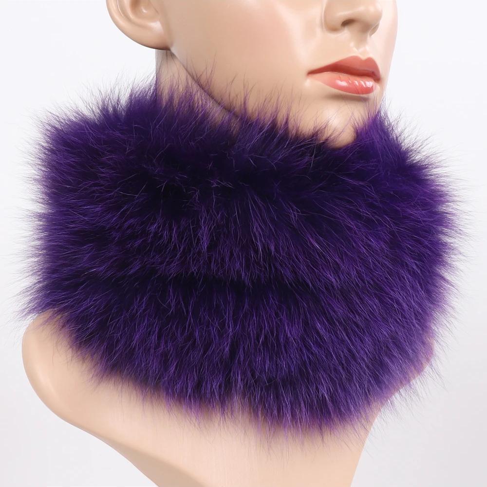 Nowy Szalik z Prawdziwego Futra Lisiego Opaski Futrzane Kobiety Zima Szaliki z Futra Lisiego Luksusowy Ocieplacz na Szyję Dobra Elastyczność Naturalne Futrzane Mufki