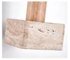 Yellow Travertine Wabi-Sabi Ceiling Light for Entryway or Balcony