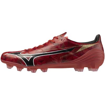 Alpha 2 PRO Soccer for Ruby Red and Size 2E Cleats, Wide, Lightweight, Rugby, White, 26.0 Cm,