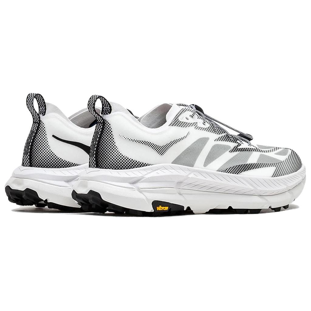 HOKA One One Mafate Speed 4 Atmungsaktiv Rutschfest Dämpfung Niedrig geschnitten Outdoor-Schuhe Unisex Weiß Schwarz 1168971-WBLC