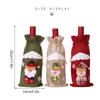 Christmas Wine Bottle Cover,Linen Christmas New Champagne Wine Bottle Cloth Cover Bottle Bag Dining Table Decoration