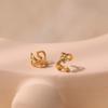 Minimalist Ins Style Brass Gold Plated Geometric Ear Cuff For Women