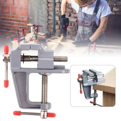 Bench Clamp Adjustable High Hardness Stable Clamp-on Mini Jaw Bench Vise Carpentry Supply