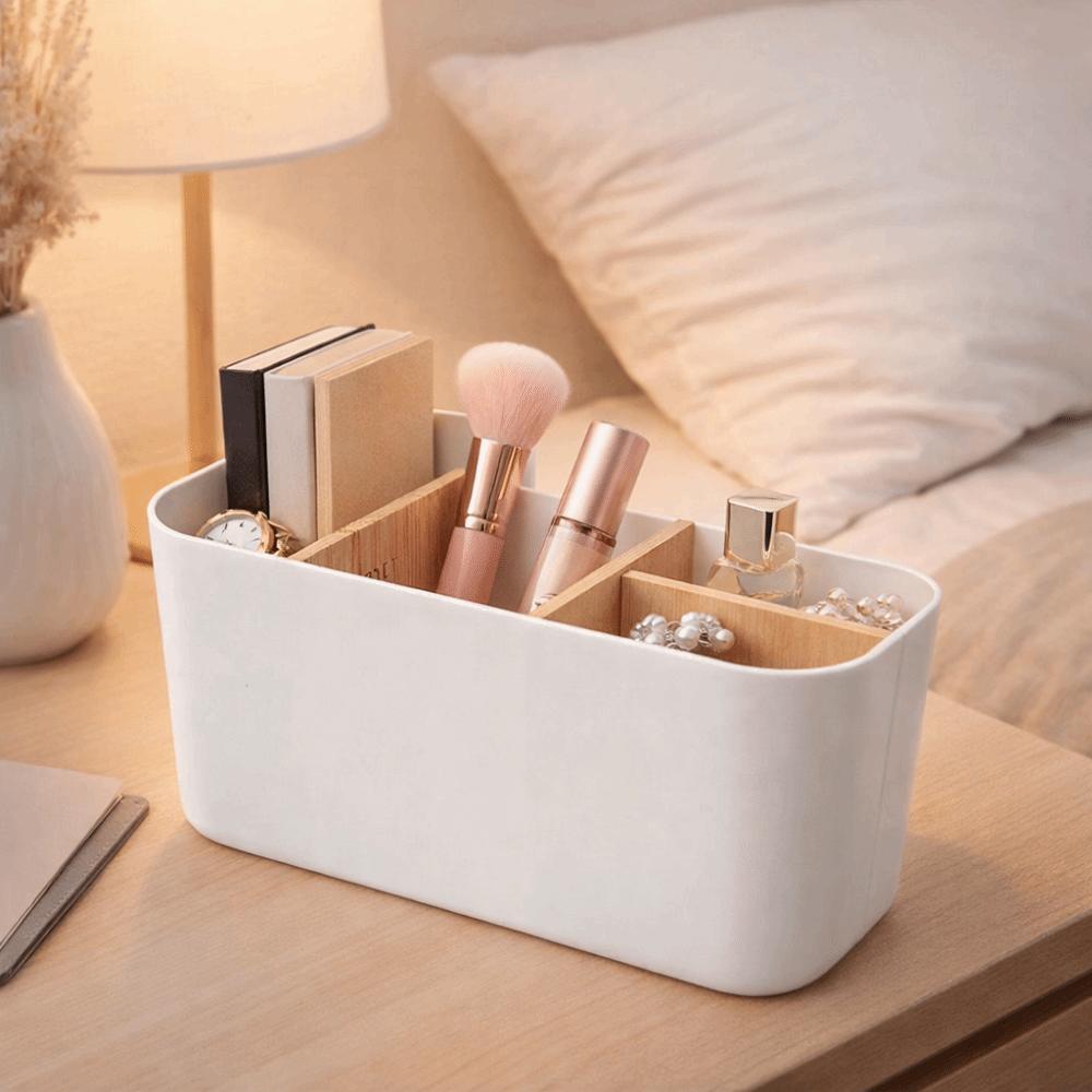 Save Space Toothbrush Holder Detachable Makeup Brush Organizer Desktop Storage Box  Bedroom
