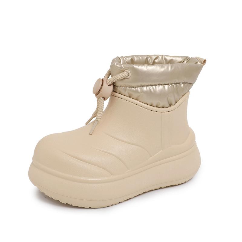 

Women s Large Size Soft Sole Winter Warm Waterproof Anti-slip Fur One Snow Boots Padded Lined Ankle Boots Waterproof Outdoor Sports Cotton Boots 35 хаки