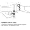 2 Inch Trailer Lock Down Hitch Heavy Duty Tightener Stabilizer Trailer Damper U-Bolt Hitch Tightener Trailer Couplings Parts