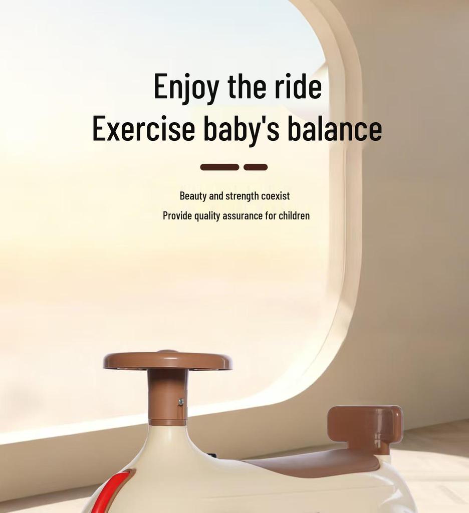 Retro Four-Wheeled Ride-On Twist Scooter for Kids