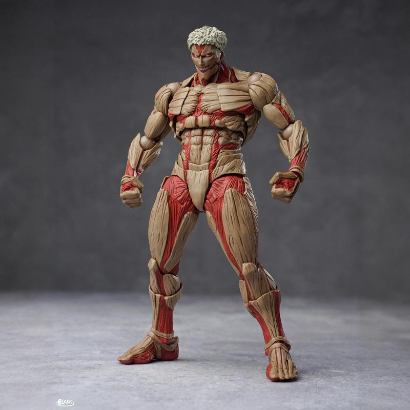 Última Versión Ko Ataque a los Titanes Titán Acorazado Figura de Acción Articulada Coleccionable Modelo Anime Juguete Articulaciones Móviles Para Fans de Anime