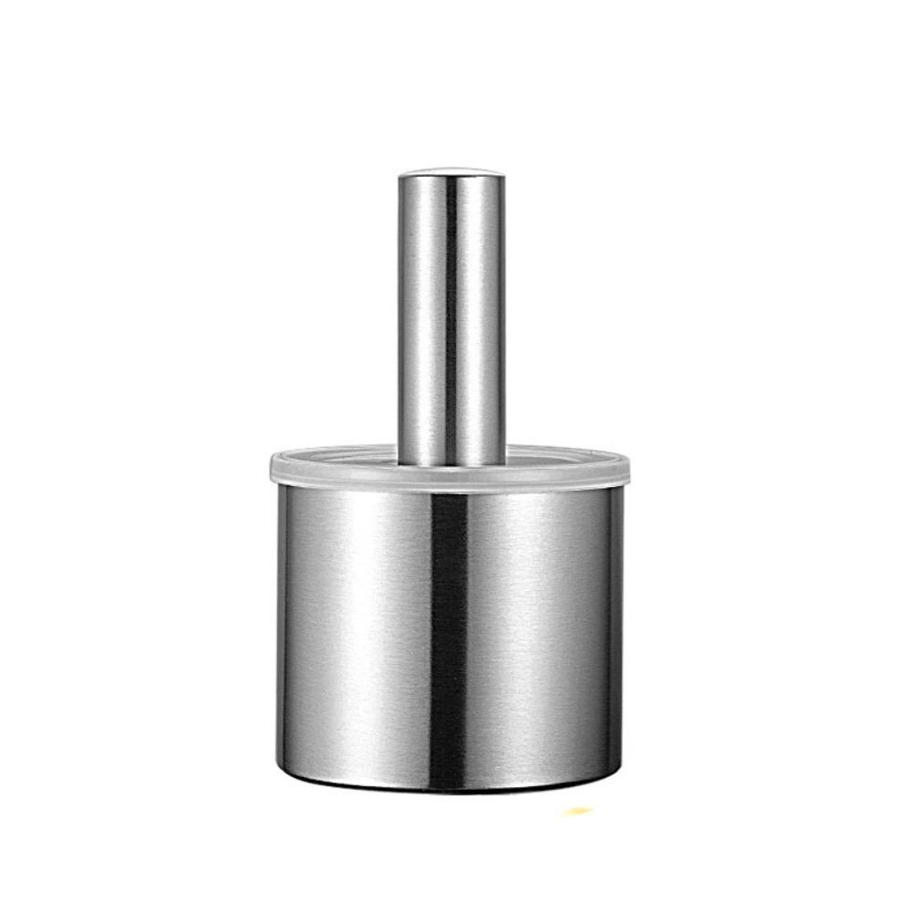 304 Stainless Steel Mortar and Pestle Set Rust Proof Splash-proof Lid Garlic Mashing Jar Household Manual Garlic Press Lemon