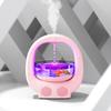 Anti Gravity Cool Mist Humidifier Fish Tank Aromatherapy Diffuser 700ml Aroma Diffuser with Multicolor LED Light for Home Office
