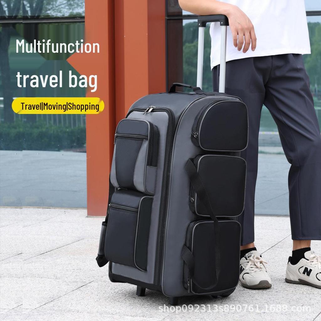 Bardzo duża torba podróżna na kółkach dla studentów i na długie wycieczki