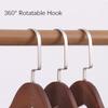 1/2pcs Wide Shoulder Wooden Hangers,Suit Hangers with Non Slip Pants Bar for Closet,Solid Wood Coat Hangers for Dress Jacket