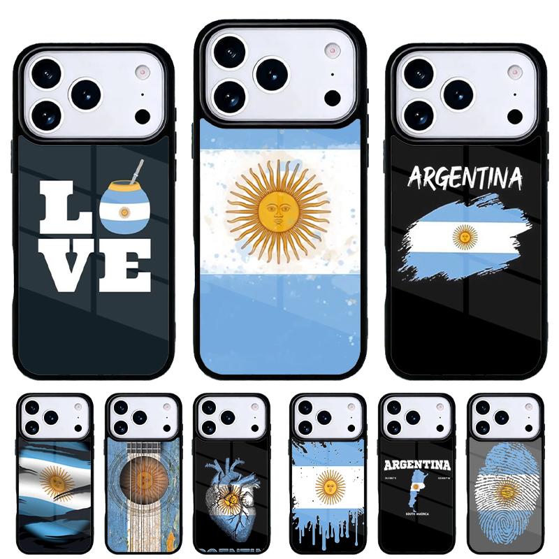 Argentina Flag soft Phone Case for iPhone 17 16 15 14 13 Pro Max Back Cover for 12 11 Pro Coque