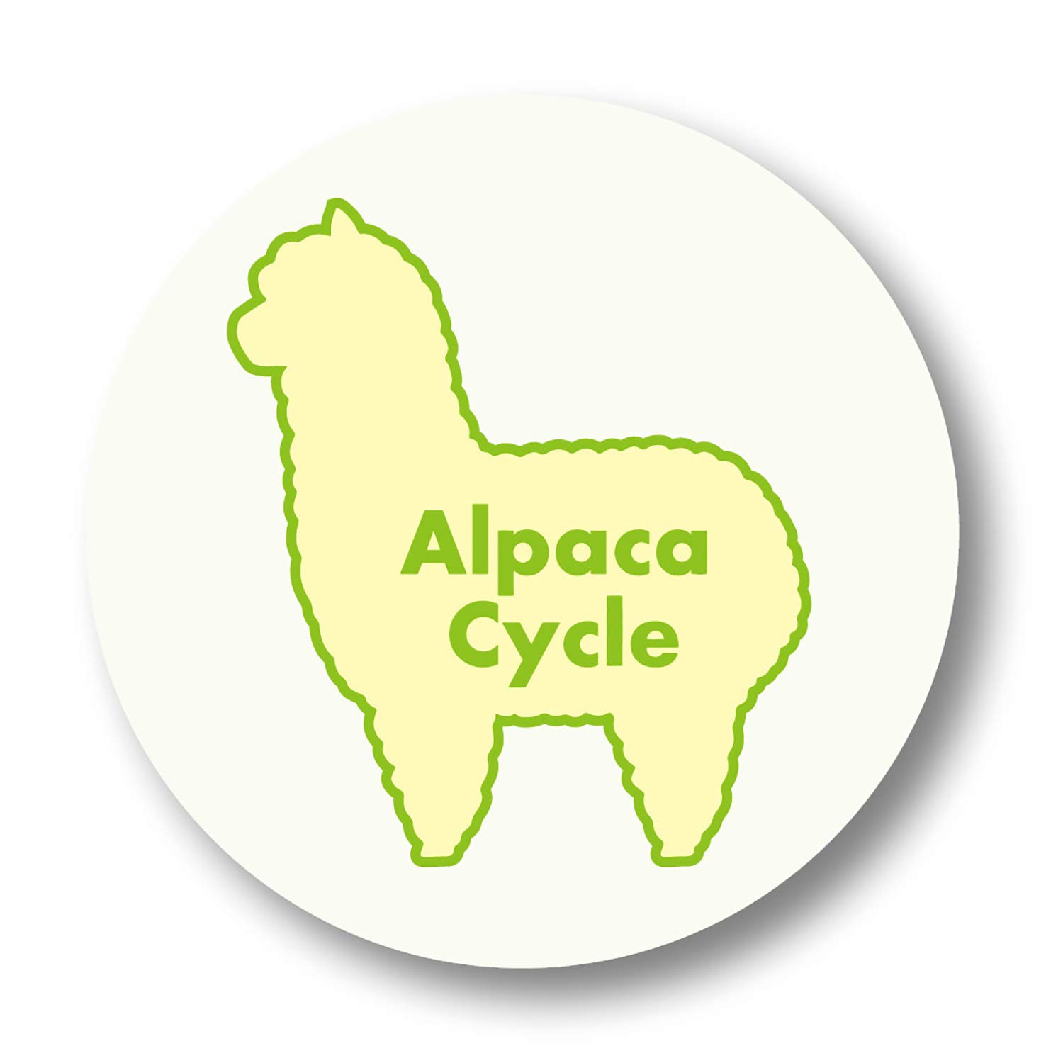 Long Riders Alpaca Cycle High-Luminescence Can Badge