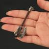 7cm/2.76in Keychains Game Peripherals Pendant Lich King Blood Roar Battle Axe Weapon Props Metal Weapon Ornaments Toys Decor