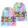 Felpa con cappuccio Smiling Critters per uomo donna unisex con stampa, felpa streetwear cool