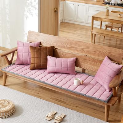 Chinese Solid Wood Sponge Thickened Sofa Cushion Anti-slip Light Luxury Cover Four-season Anti-run Winter Plush