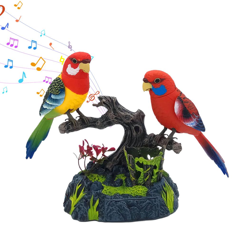 lectric Battery Toys Birds Operated Simulated Induction Sound Parrots Children Moving Toy Talking Control Pets Voice-Activated