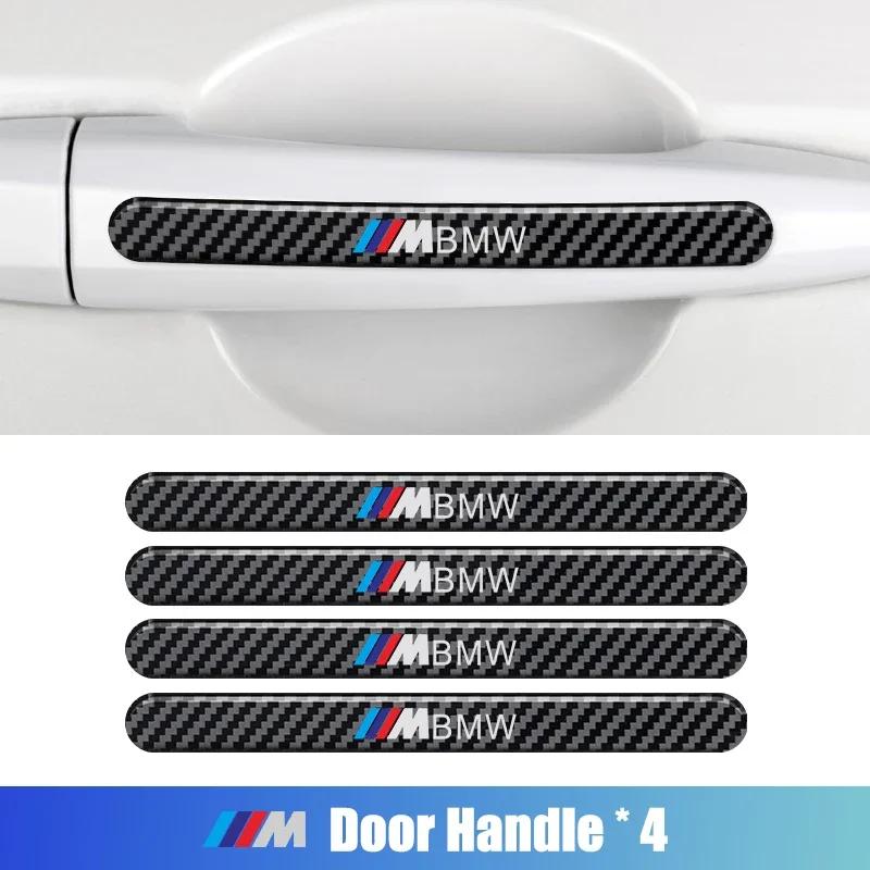 BXJ1 2026 Car Sticker Carbon Fiber Car Door Bowl Handle Protect Stickers For BMW 1 2 3 4 5 6 7 Series X1 X3 X4 X5 X6 X2 X7 F10 F15 F1